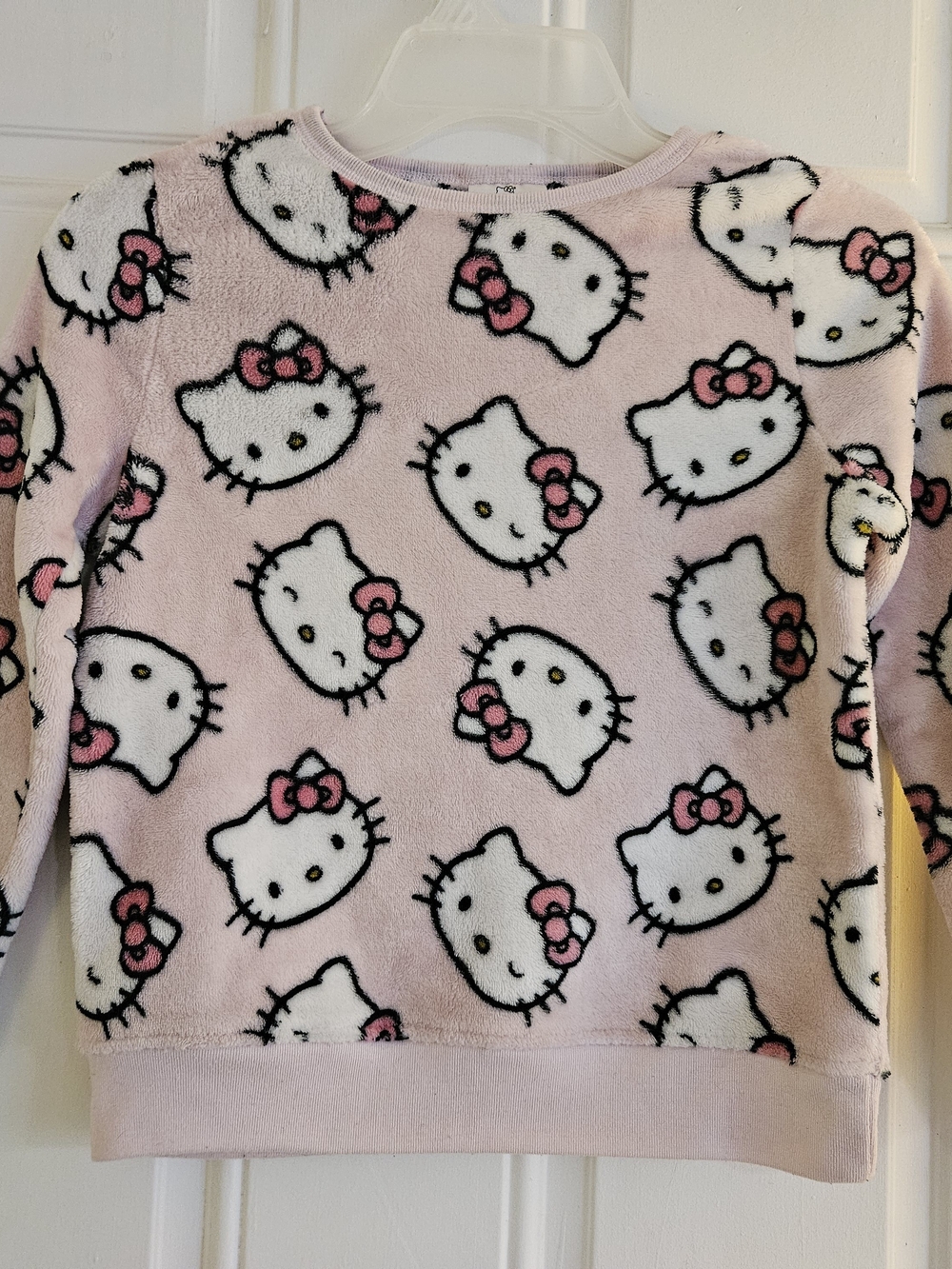 Sanrio Hello Kitty Pink Plush Pullover Sweatshirt